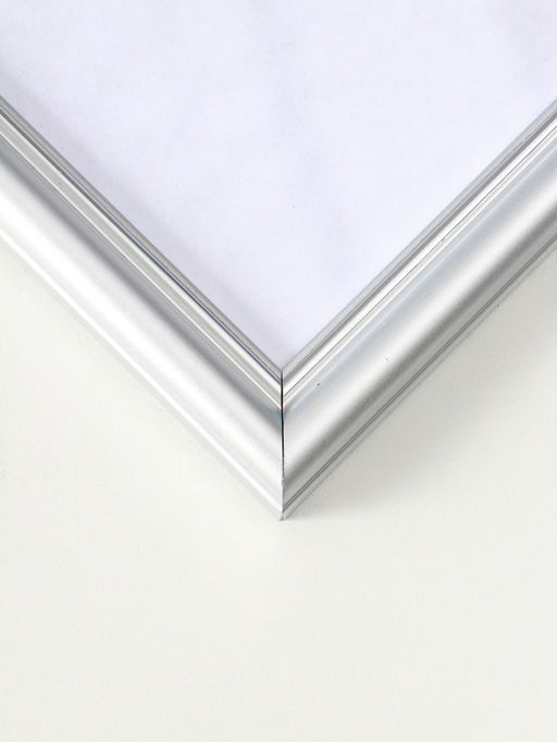 Фоторамка пластик "Пиксель" 40х60 см, серебро(пластиковый экран)