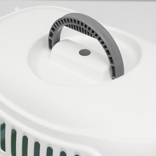 Переноска для животных пластиковая с металлической дверью 47х32,5х30 см, вес до 9 кг, голубая 9343 - Пижон фото 10