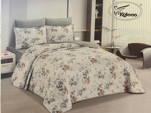 Одеяло стеганное с простыней на резинке и наволочками 4шт Koloco 192-2 192-2/07