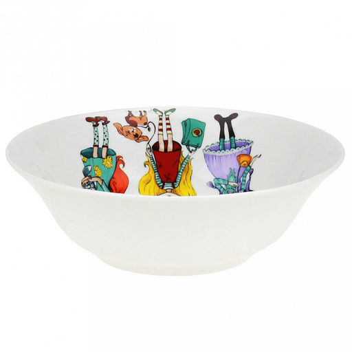 Салатник фарфоровый Девочки 360мл, д14,5см, h4,5см, круглый (Россия) - Домашняя мода фото 2