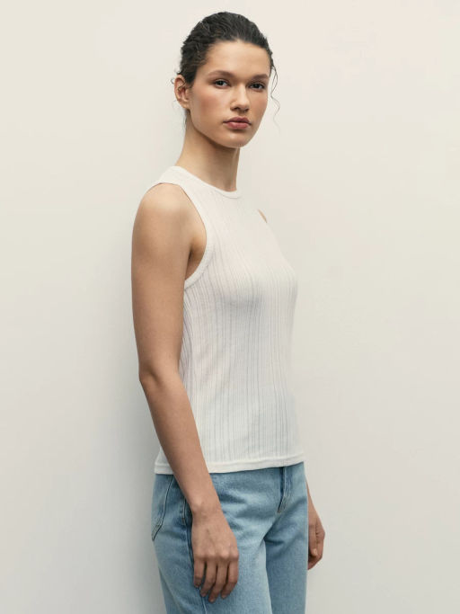 Топ в рубчик из вискозы / Zarina фото 10