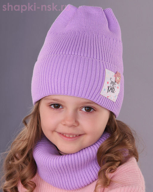 03-48-E Комплект флис (колпак+снуд) (46-50)