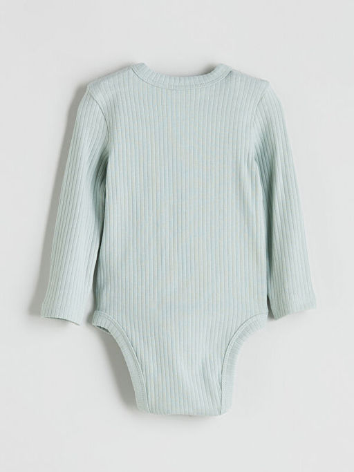 V Yaka Erkek Bebek ??t??tl? Bodysuit