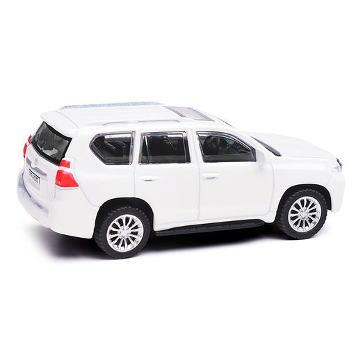 Машина металл Toyota Land Cruiser Prado 10,5 см, (белый) инерц, в коробке