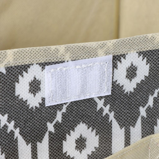 Короб для хранения с крышкой Доляна Ромбы, 262017 см, серый фото 5