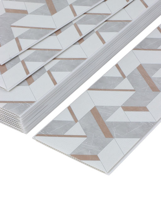 Цена за 12 шт. Стеновая панель ПВХ «Антарктида», 2600×250 мм, цвет серый