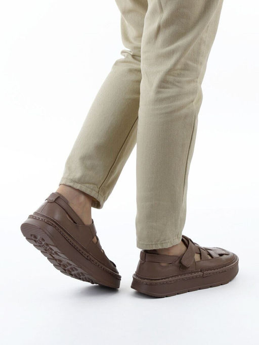 06-2192-5 DK. BEIGE Туфли женские (натуральная кожа)