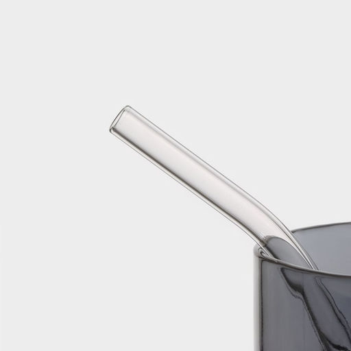 Банка Magistro Эко, 620 мл, ручка, трубочка, с бамбуковой крышкой, стекло, прозрачная, чёрная  фото 5