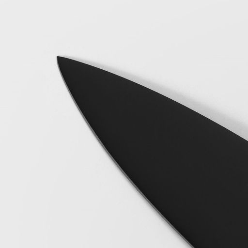 Нож - шеф кухонный Magistro Vantablack, длина лезвия 17,8 см, цвет чёрный  фото 3