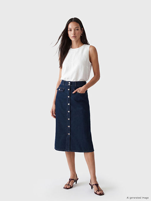 Джинсовая юбка женская Regular Fit A Kesim