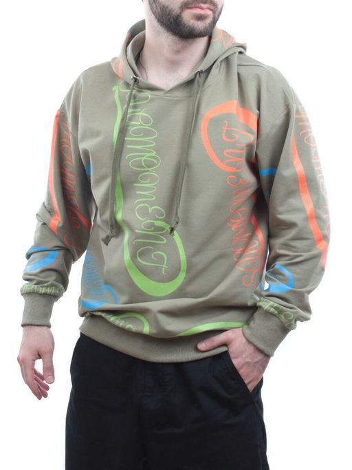 2700 LT. GREEN Толстовка мужская (75% хлопок, 20% полиэстер, 5% спандекс) - Фабричный китай фото 4