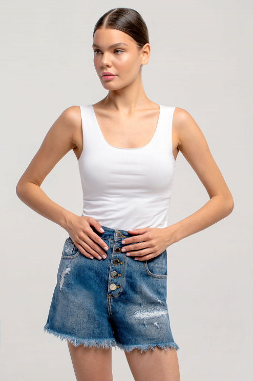 Арт. 3752/1 Майка женская 40-48 (5 шт) Цвет:белый - Калинка фото 3