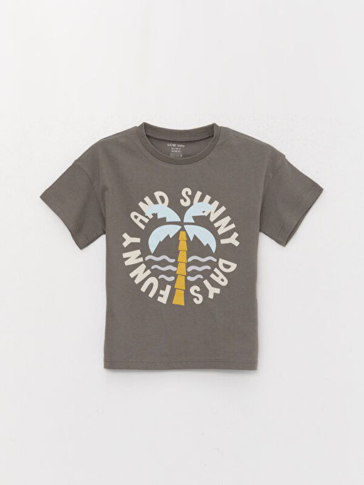 Bask?l? Erkek Bebek Atlet ve Ti??rt 2li - Waikiki фото 2