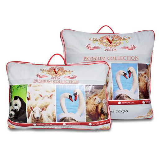 Подушка на молнии Царские сны Бамбук 70х70 см, белый, перкаль (хлопок 100%) - Vesta фото 6