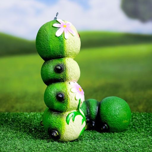 Садовая фигура из полистоуна «Гусеница-Красотка», 22×14×19 см