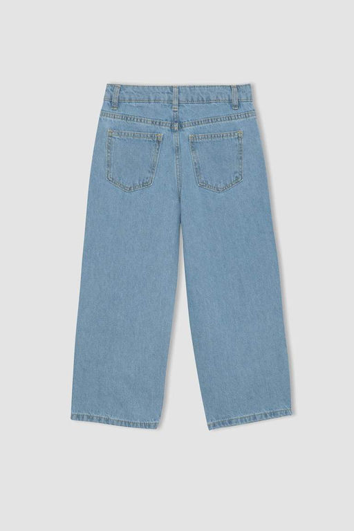 Джинсовые брюки скинни с напуском для девочек - Defacto фото 7