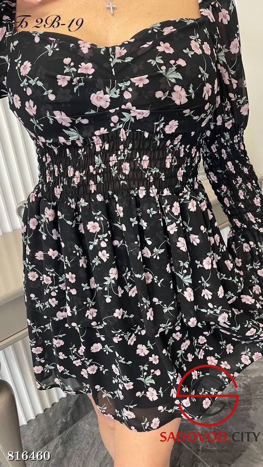 Платье со шифоновым материалом на подкладе - Bruno фото 4