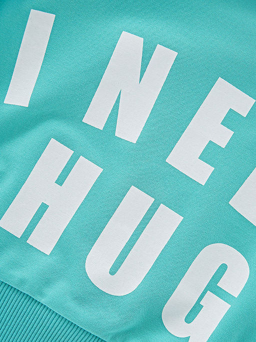 Толстовка для девочки с принтом UD 7477 бирюза - Mini maxi фото 3