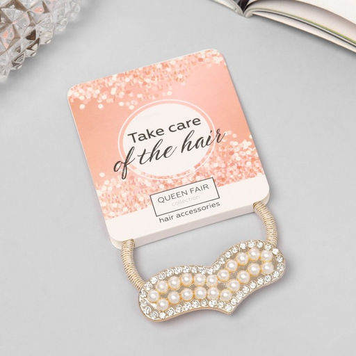 Цена за 6 шт. Резинка для волос «Робин», сердце, 5 см