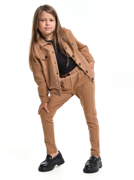 Костюм для девочки детская одежда наряды UD 7710 св.коричневый - Mini maxi фото 6