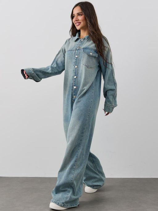 Комбинезон джинсовый брючный ZADUMOV №4