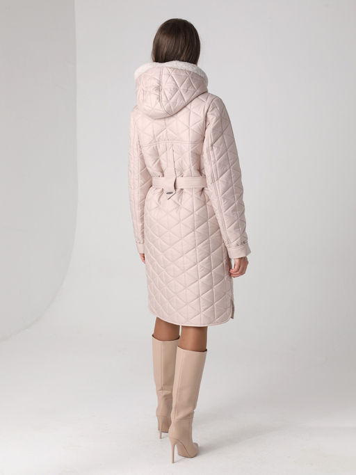 24327 Полупальто дем. бежевый - Dizzyway фото 4