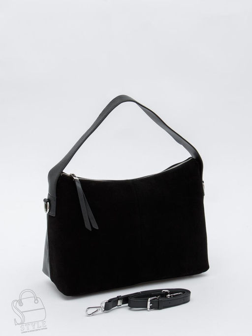 Сумка женская кожаная 1078M black Polina&Eiterou