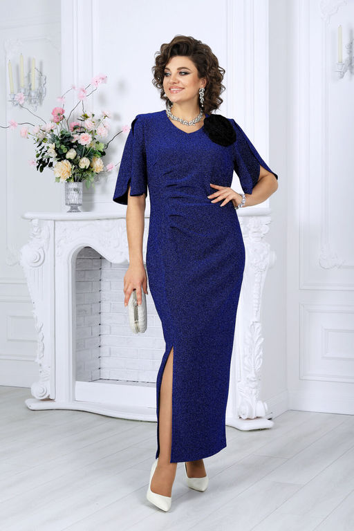 Платье Ninele 7481 васильковый