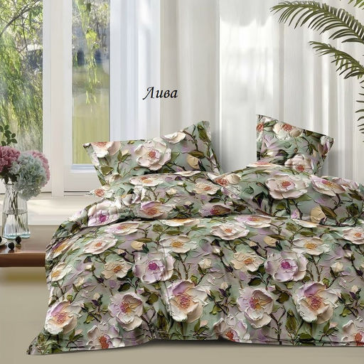 Комплект постельного белья Лива, САТИН ПРЕМИУМ Эффект 5D 2 сп