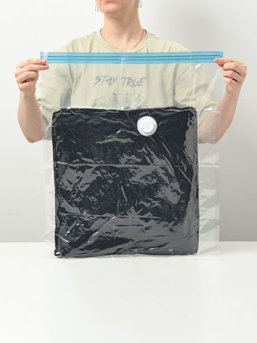 Вакуумный пакет для хранения вещей Доляна, 80×130 см, прозрачный