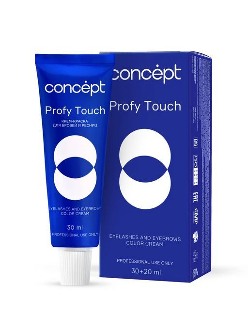Крем краска для бровей и ресниц Profy touch графит 30/20 мл CONCEPT фото 3