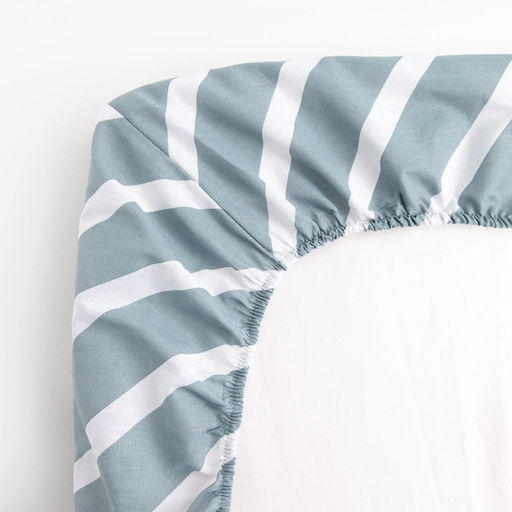 Простыня на резинке Этель Диагональ, 140?200+25 см, 100% хлопок, бязь фото 3