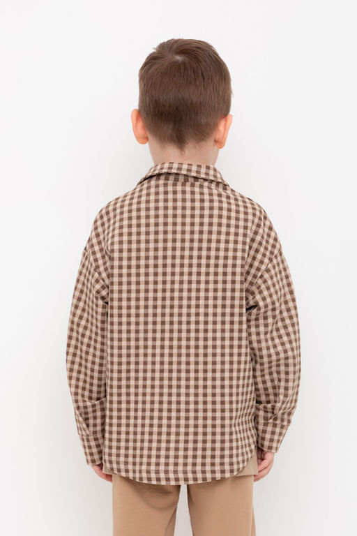 Crockid _ КР 302609/темно-бежевый,клетка к514 жакет для мал  фото 4