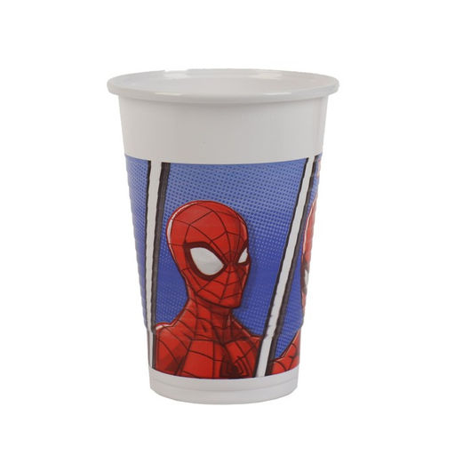 Стаканы пластиковые «Человек-паук», 200 мл, набор 8 шт.