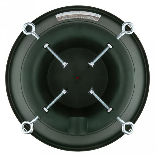 Подставка для новогодней елки "Финская" макс. высота дерева 2м, размер ствола 4-15см, чаша для воды 2л, д7-37,5см, h14см, вес 0,73кг, пластик, крепеж металл, цвет зеленый (Китай)