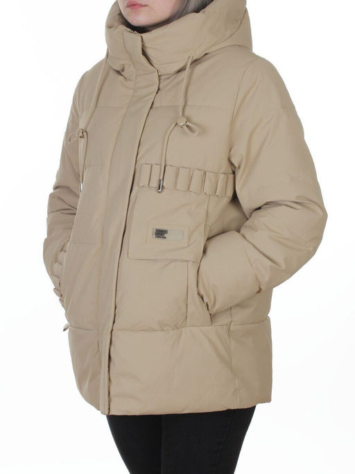 YR-6616 BEIGE Куртка зимняя женская (150 гр. холлофайбер)