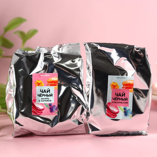 Набор чая Сладких впечатлений: чай чёрный 50 г., чай чёрный со вкусом ваниль и карамель 50 г. - Simaland фото 3