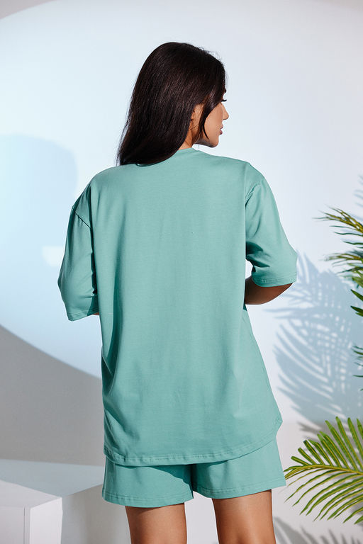 Костюм Натали футболка и шорты кулирка с лайкрой фото 13