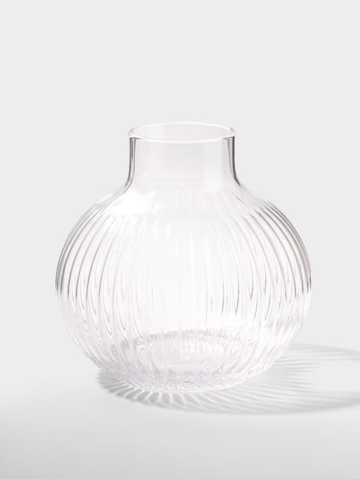 Ваза стекло настольная "Лорелей" 15х15 см, прозрачный
