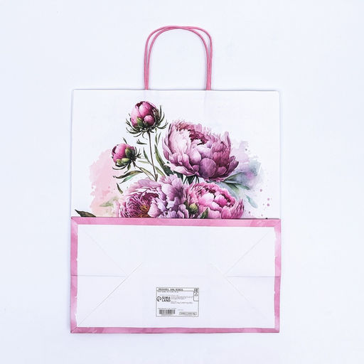 Цена за 2 шт. Пакет крафт "Самой нежной" 32 х 17 х 37 см