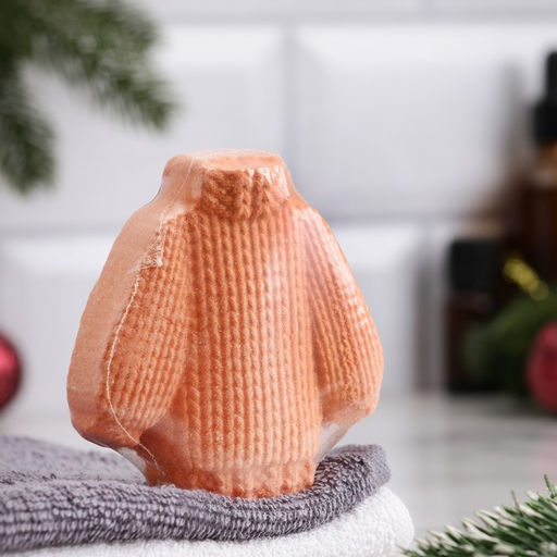 Бомбочка для ванн «Свитер» аромат глинтвейна, 130 г