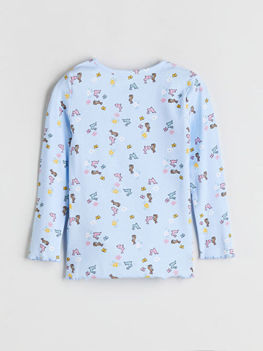 Bisiklet Yaka K?z ?ocuk Pijama Tak?m