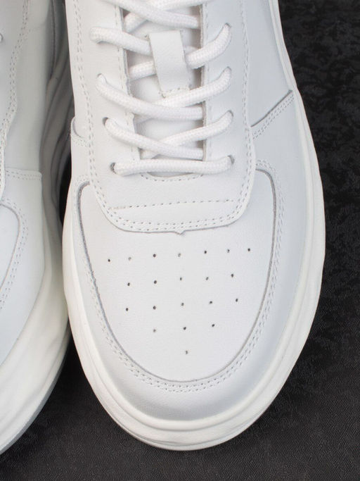 05-PDD181-1 WHITE Кроссовки женские (натуральная кожа) - Фабричный китай фото 11