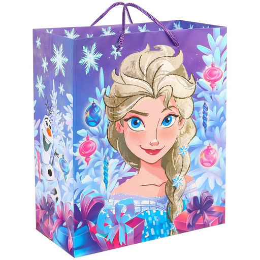 Пакет подарочный новогодний, 23×27×11.5 см, упаковка, Холодное сердце