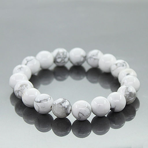 Кахолонг 10мм, браслет "Классика" 17см