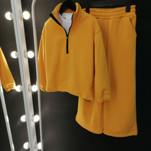 071 Детский утепленный костюм-трансформер, горчица - Knitka wear фото 3