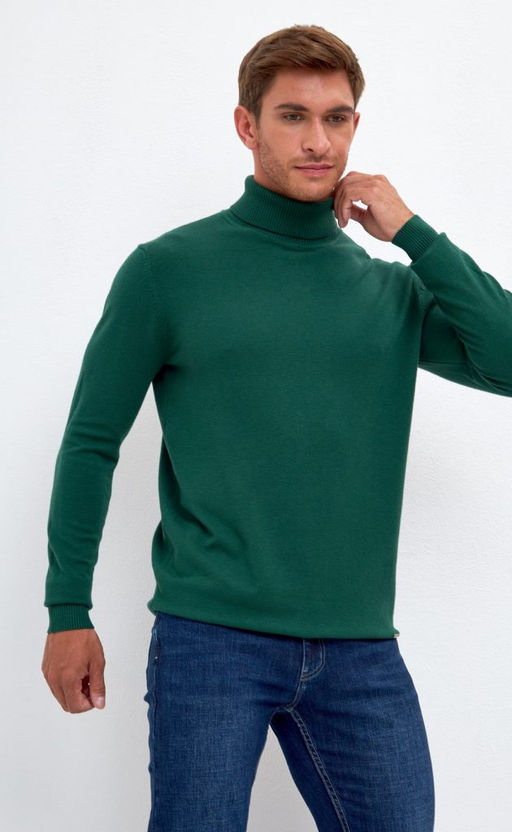 Водолазка мужская F121-01-868 зеленая - Fine joyce фото 3