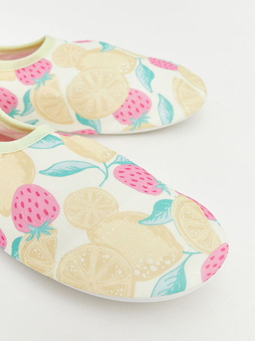 Meyve Desenli K?z ?ocuk Deniz Ayakkab?s?