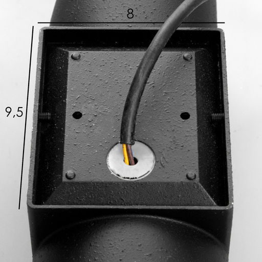 Бра «Талия» LED 10 Вт черный золото 9×9×30 см