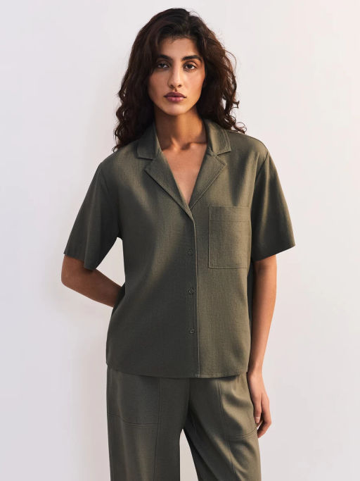 Льняная блуза прямого кроя ZR2605012002-13 / Zarina